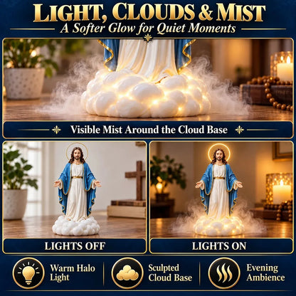 🎁 FINAL DAY – 49% OFF! ✝️✨ Sacred Mist Humidifier — Elegant by Day, Heavenly Glow by Night ☁️