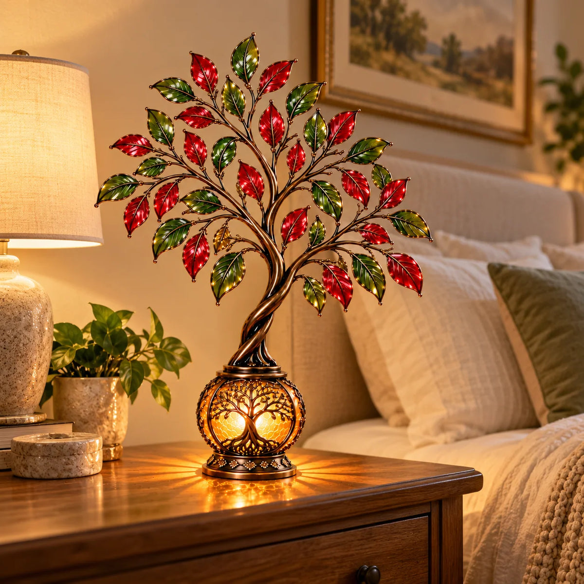🌳✨ Everlasting Roots™ – Lighted Tree of Life Lantern