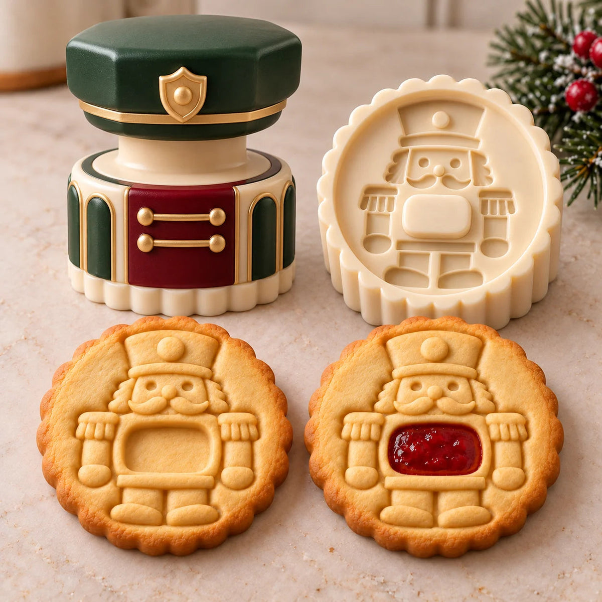 🔥Limited time 70% OFF -🍓🍪 Christmas Jam Cookie Press – Make Adorable Holiday Cookies at Home!