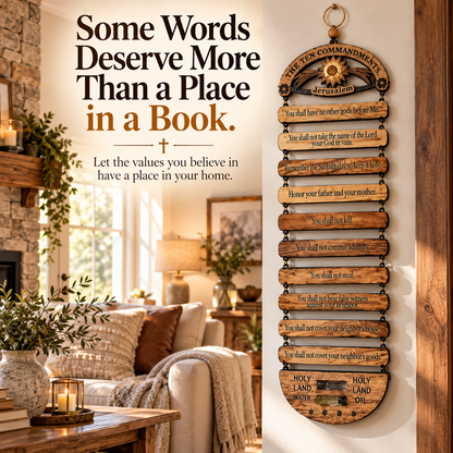 ✝️A Home Built on Faith – The Ten Commandments❤️