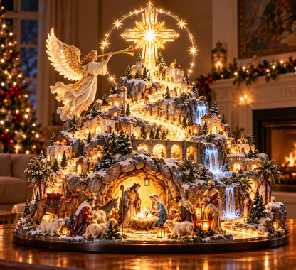 Bethlehem Mountain Glow™ | Illuminated Nativity Christmas Village