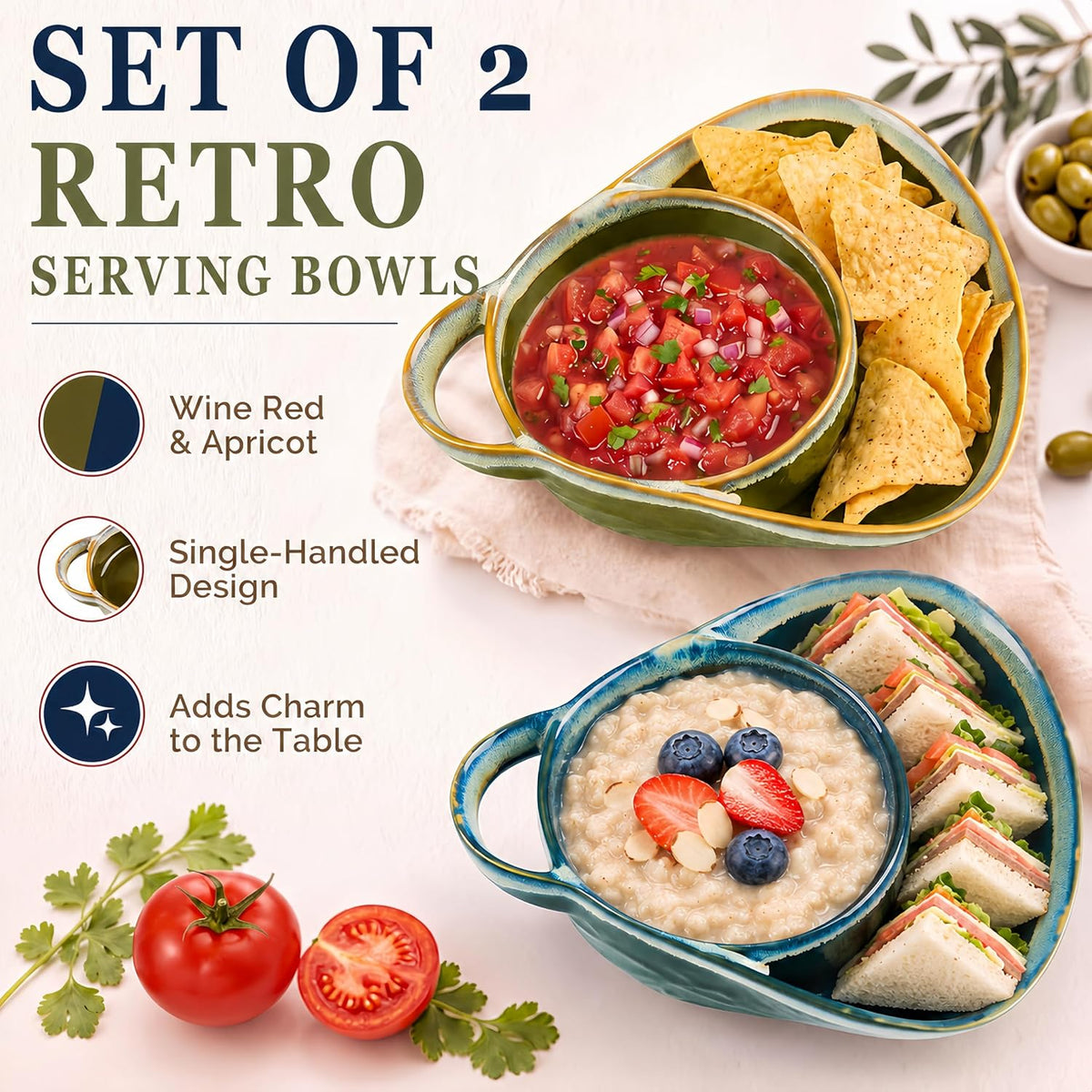 🥣2-in-1 Cereal & Snack Bowl – Keep Every Bite Fresh and Crunchy