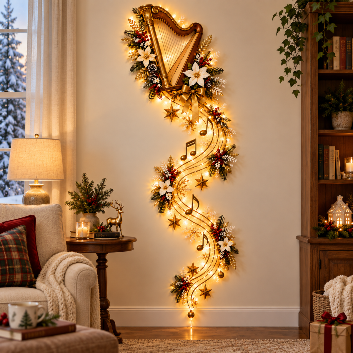 🎄🎵 Christmas Melody Glow™ – Lighted Musical Instrument Wall Décor🔥Buy 2 Get Free Shipping