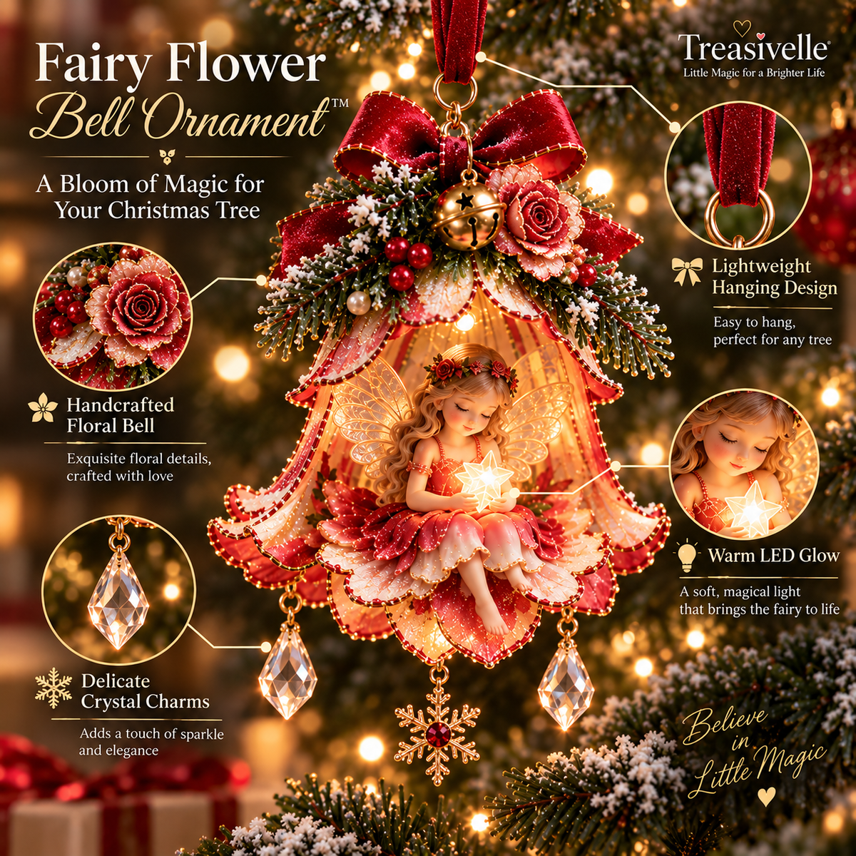 🧚‍♀️✨ Enchanted Fairy Bell Christmas Ornament™