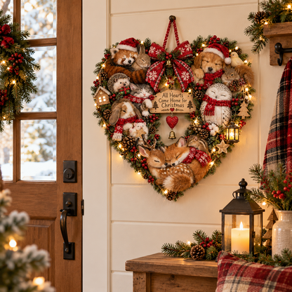 ❤️✨Where Love Comes Home™ – Christmas Heart Wall Decor