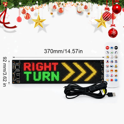 🔥😍Animated Car Glow Display – App-Controlled LED Window Decor