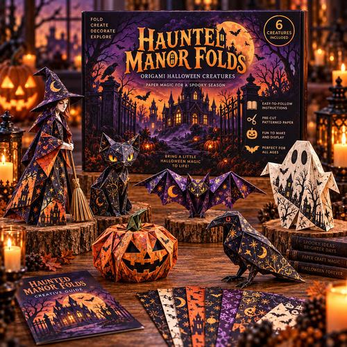 🧘Relaxing & Beginner-Friendly- 🎃3D DIY Halloween Paper(💕Step-by-Step Guide Included)