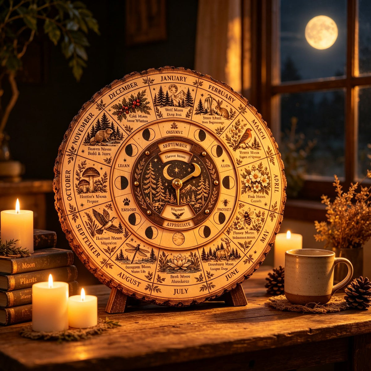 ⭐2026 USA Sale: Up to 50% OFF -🌙🌲Moon & Nature Observation Wheel🌕