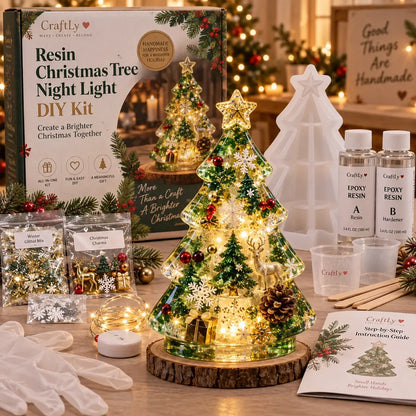 🎄DIY Christmas Tree Night Light Kit — 💕 Step-by-Step Guide Included