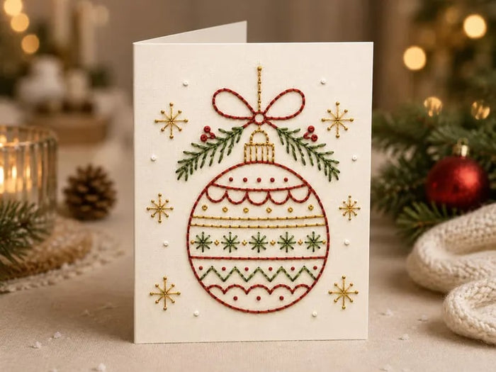 Christmas ornament card