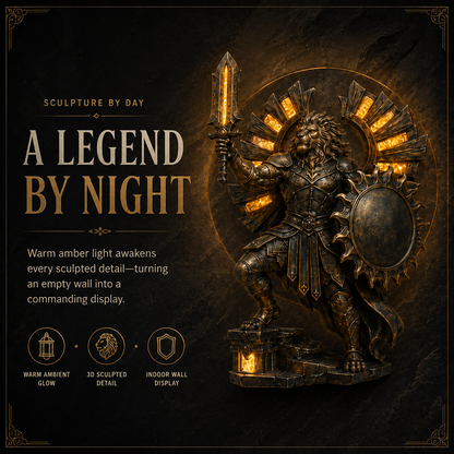 2027 Nestmiro®  Guardians of the Eternal Flame Sculptural Wall Light Collection