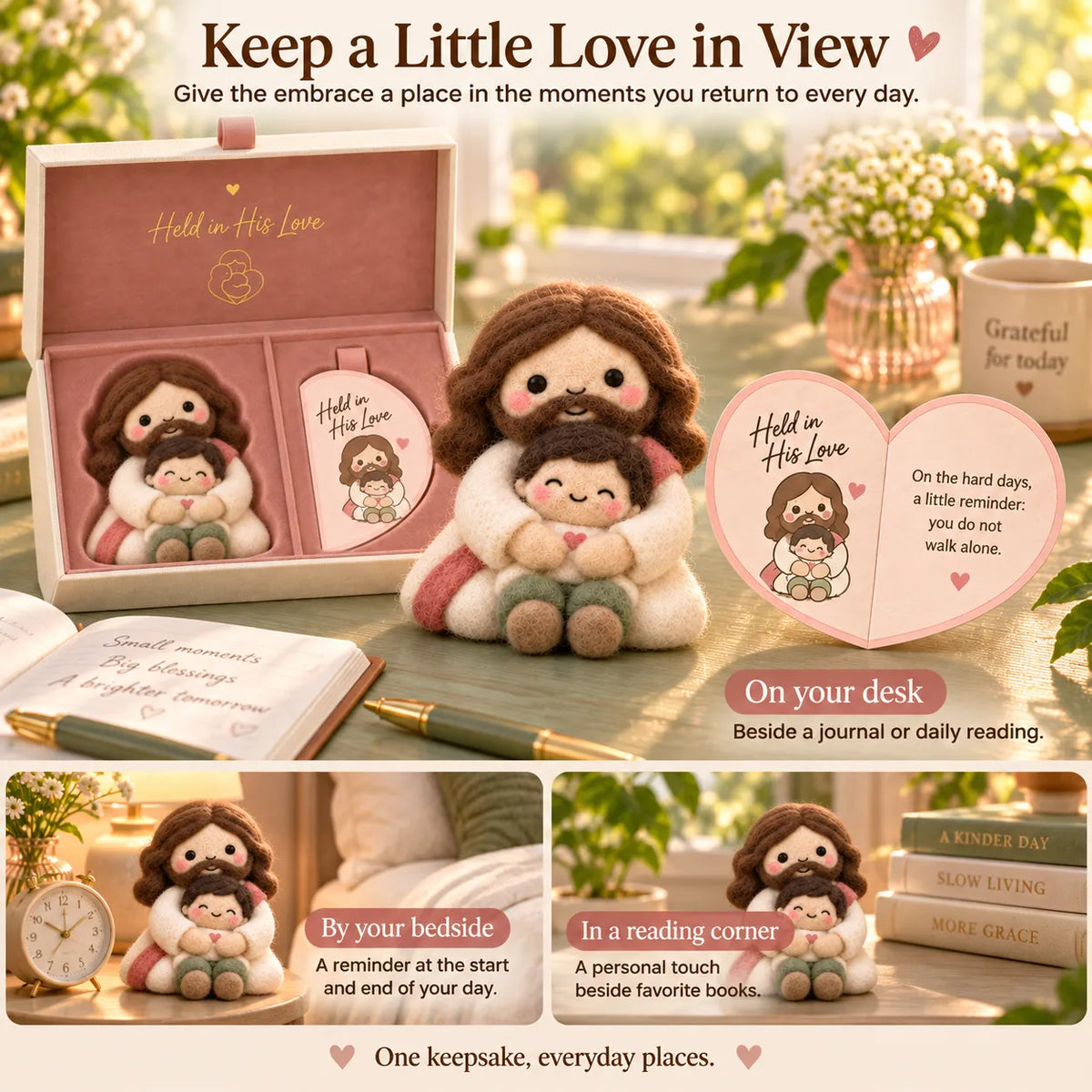 🔥😍Faith & Meaning | 6 Heartfelt Felt Keepsake Designs with Message Cards✝️