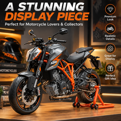 🏍️Motorcycle Model Kit – 1:6 Scale DIY Assembly & Fuel-Powered Engine
