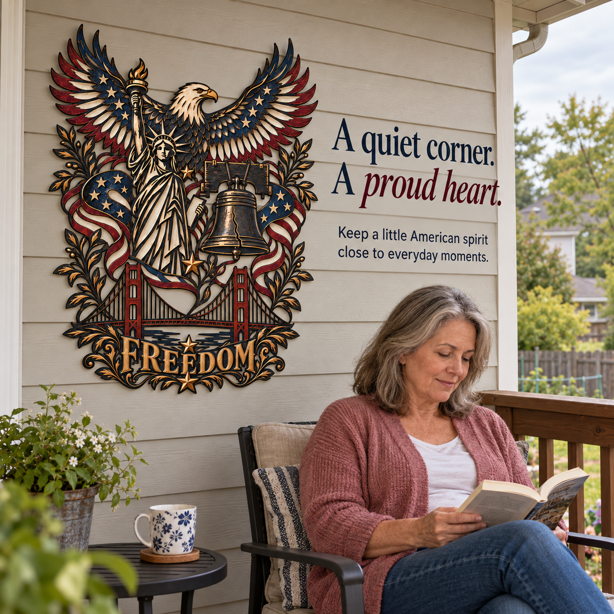🇺🇸 Spirit of Freedom – American Heritage Iron Wall Art 🦅