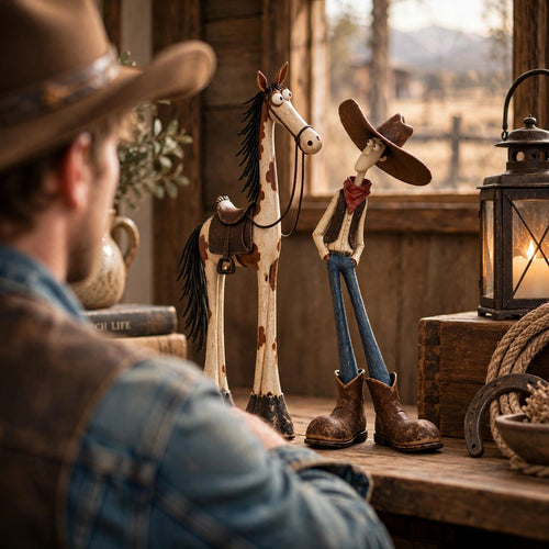🔥LAST DAY 49% OFF | Nestmiro®Handmade🤠 Just a Cowboy & His Trusty Ol’ Horse 🐴