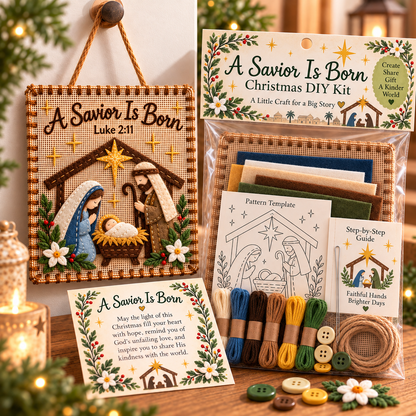 ✝️ Christmas Faith Fabric Weaving Kit