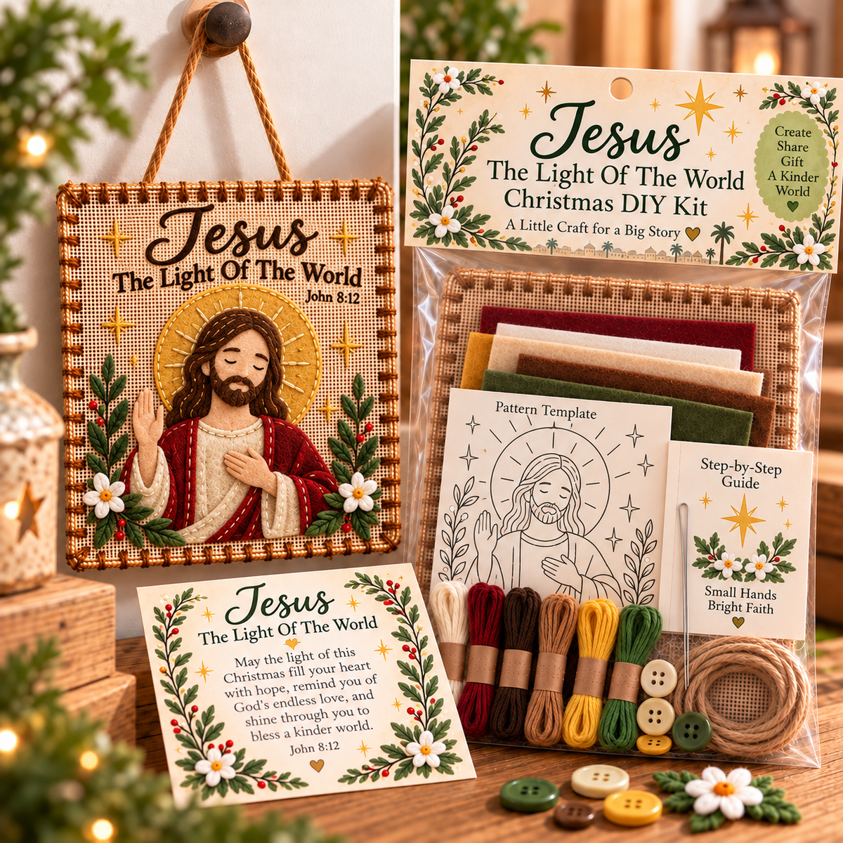 ✝️ Christmas Faith Fabric Weaving Kit
