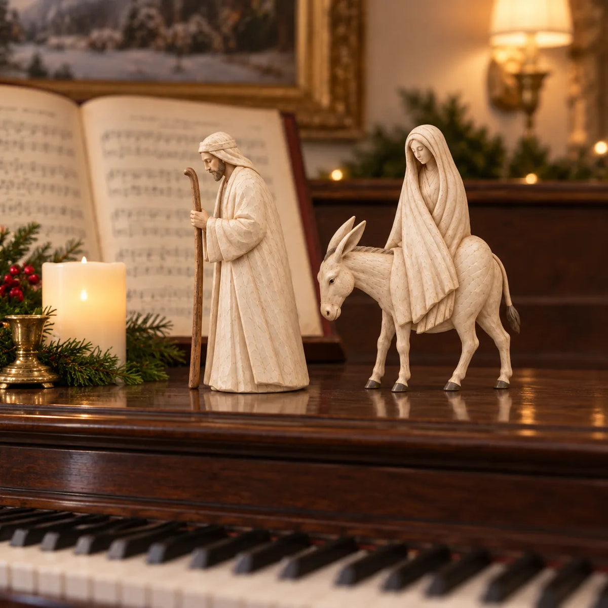 ✨ Journey to Bethlehem Nativity Figurine Set