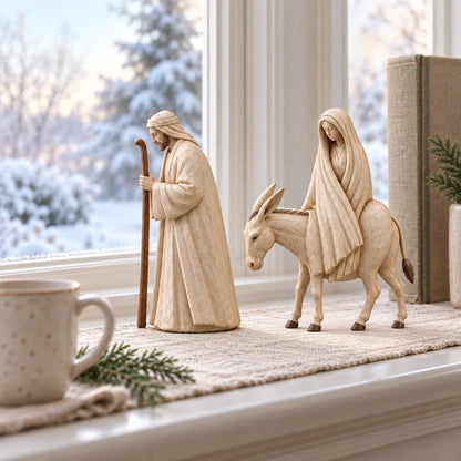 ✨ Journey to Bethlehem Nativity Figurine Set