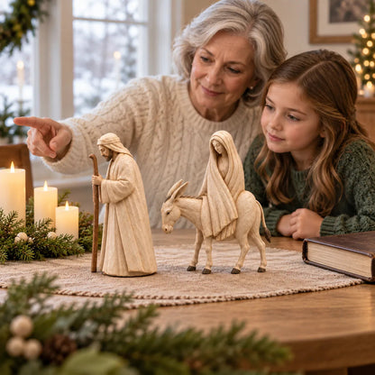 ✨ Journey to Bethlehem Nativity Figurine Set