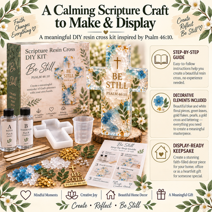 🔥😍Psalms of Hope & Strength – DIY Cross Craft Kit✝️