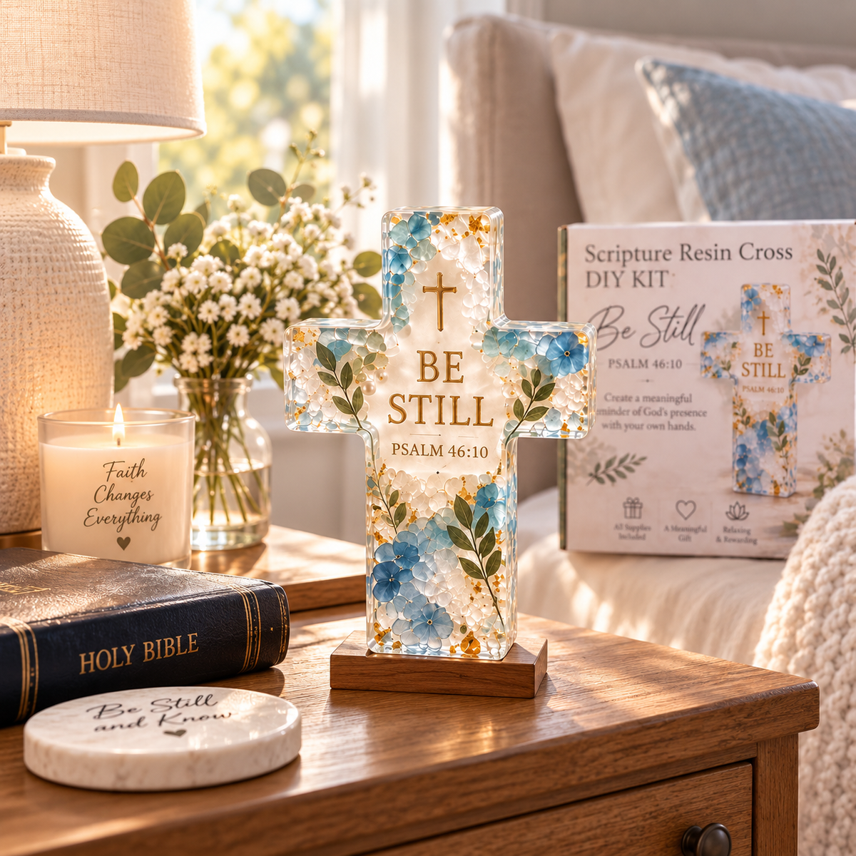 🔥😍Psalms of Hope & Strength – DIY Cross Craft Kit✝️