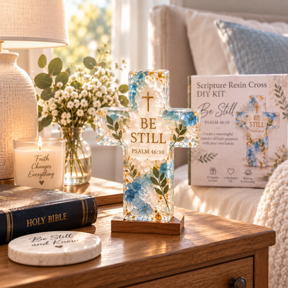 🔥😍Psalms of Hope & Strength – DIY Cross Craft Kit✝️