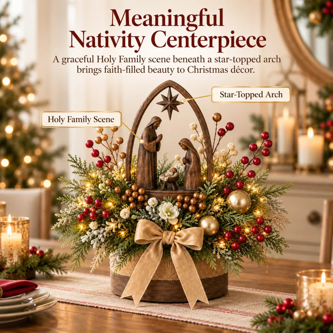 🌸Holy Night Christmas Nativity Display