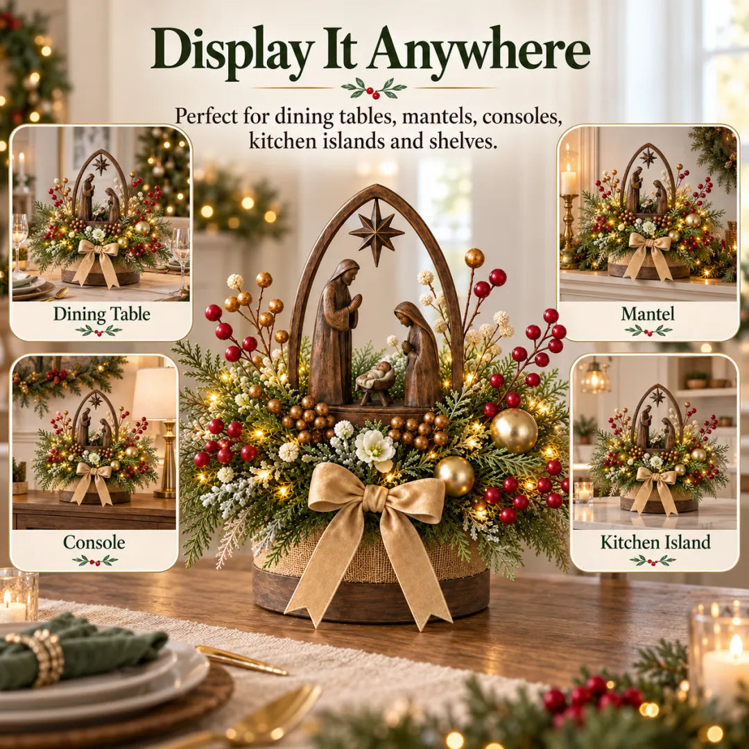 🌸Holy Night Christmas Nativity Display