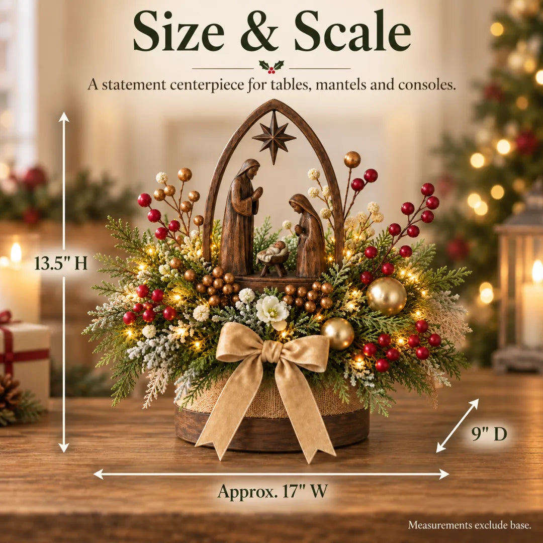 🌸Holy Night Christmas Nativity Display