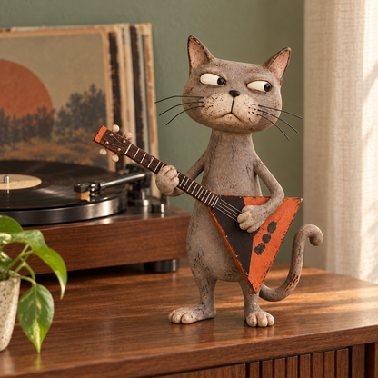 🎶 The Whisker Street Band | Vintage Cat Musician Figurines