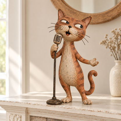 🎶 The Whisker Street Band | Vintage Cat Musician Figurines