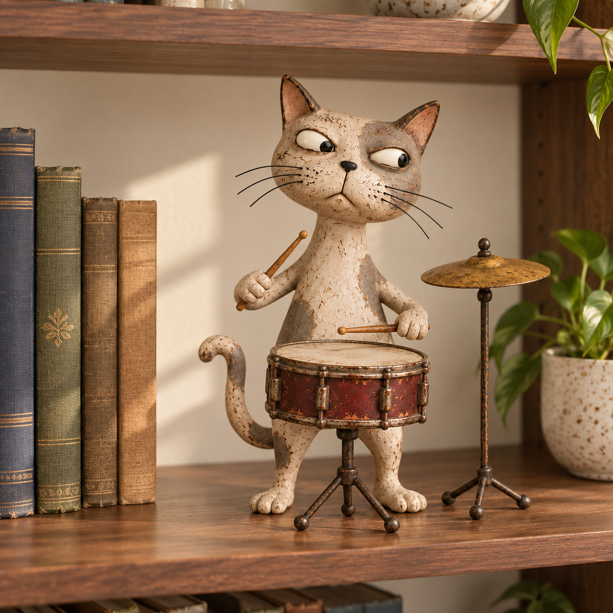 🎶 The Whisker Street Band | Vintage Cat Musician Figurines