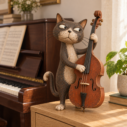 🎶 The Whisker Street Band | Vintage Cat Musician Figurines