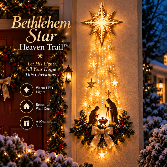 ✨Last Day 49% OFF✨✝️Light of Faith Christmas Wall Decor Collection – Jesus, Angel, Dove & Three Kings