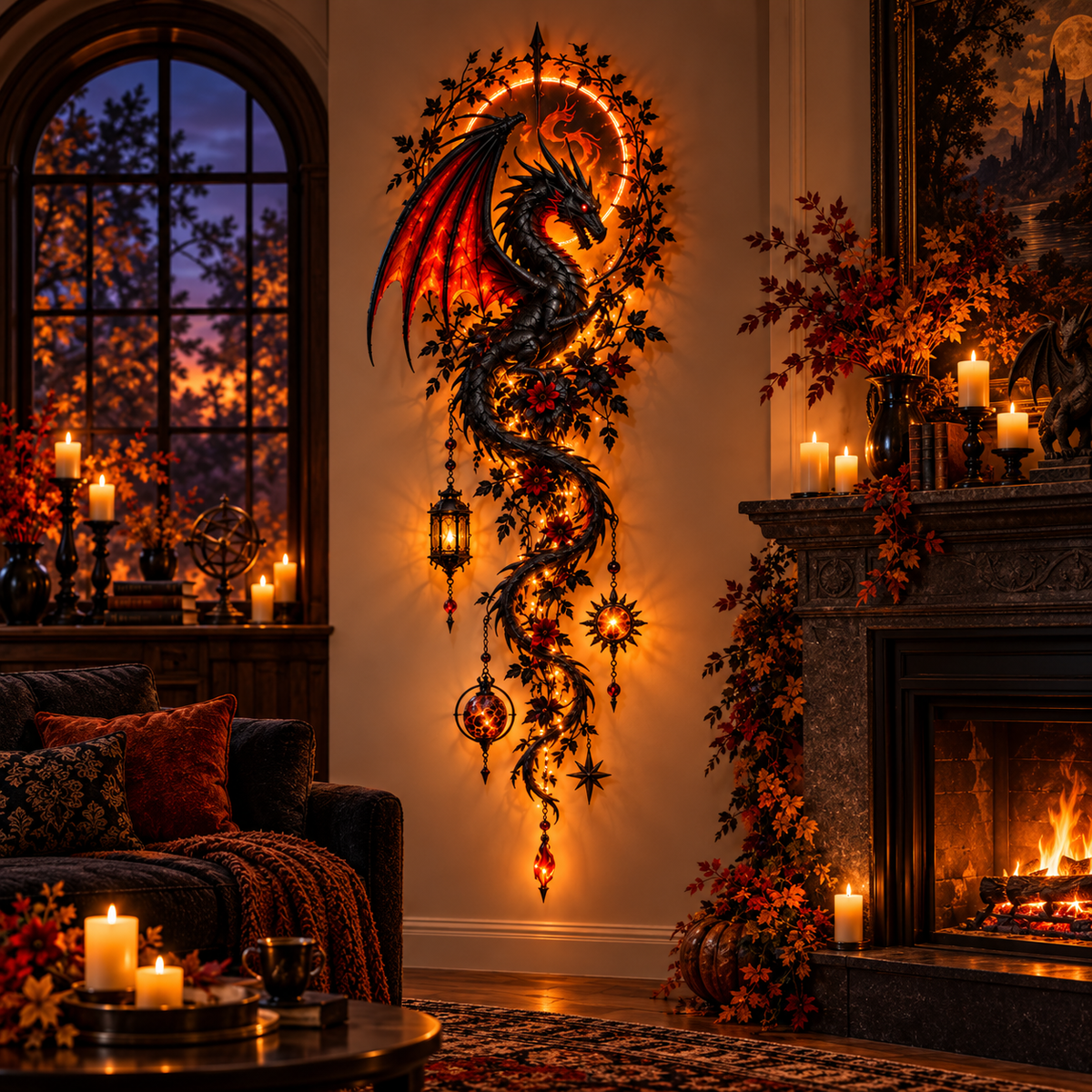🔥😍Dark Legends – Illuminated Fantasy Wall Decor