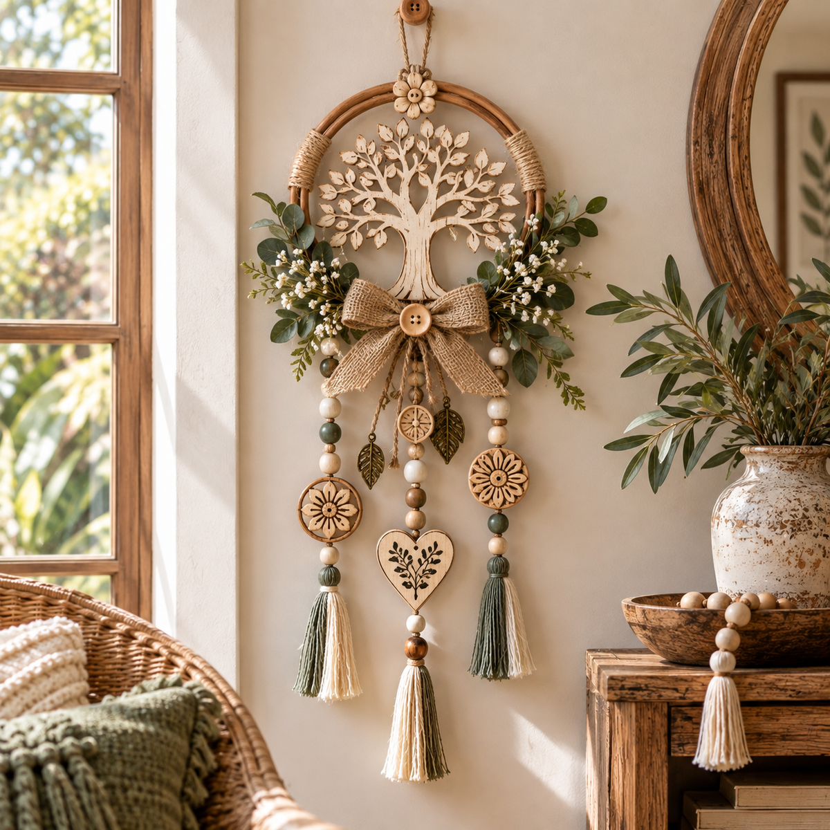 🔥😍Where Love Grows – Boho Tree of Life Decor🌲