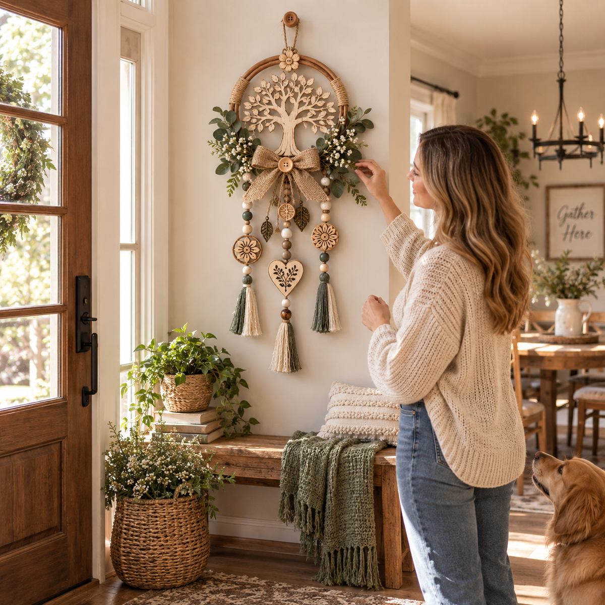 🔥😍Where Love Grows – Boho Tree of Life Decor🌲
