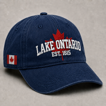 🍁 The Lake Never Leaves You – Lake Ontario Embroidered Cap