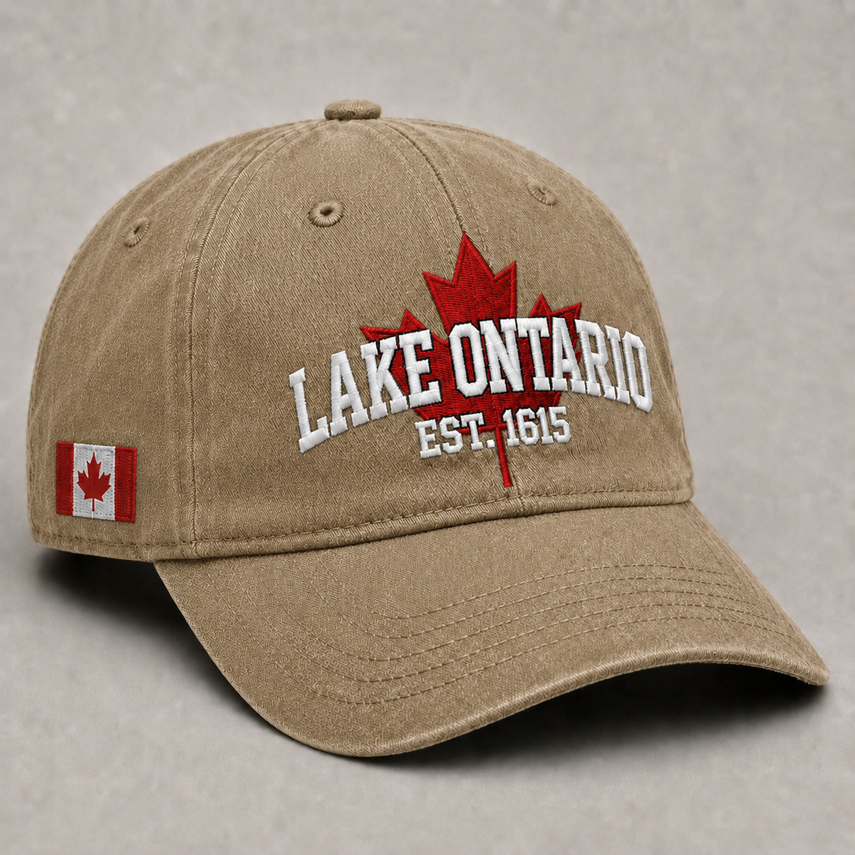🍁 The Lake Never Leaves You – Lake Ontario Embroidered Cap