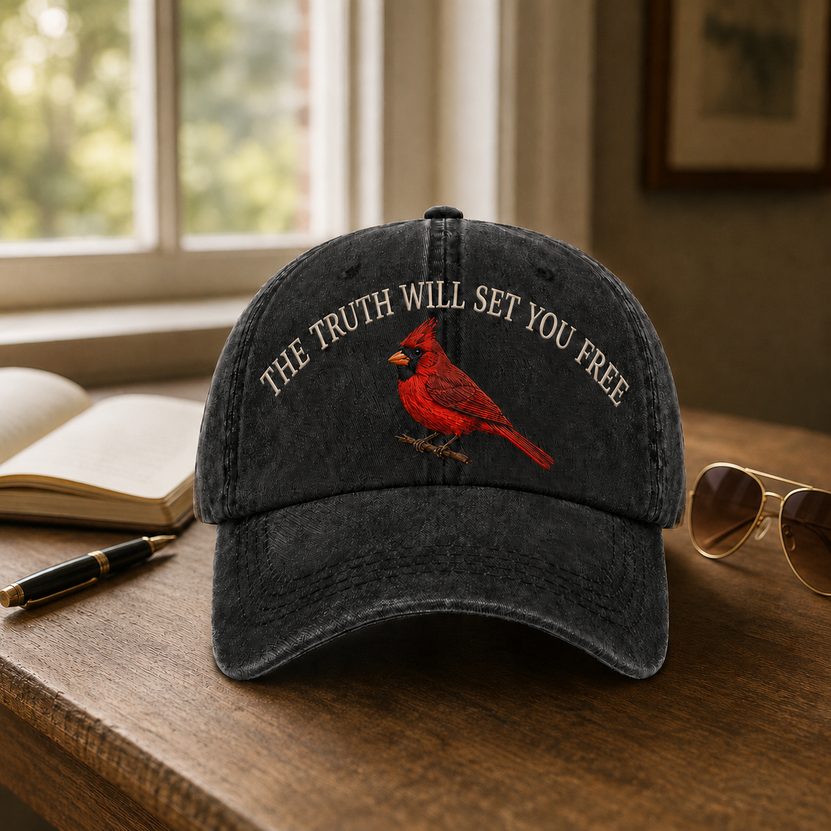 💜 Her Voice Lives On — Cardinal Legacy Embroidered Cap