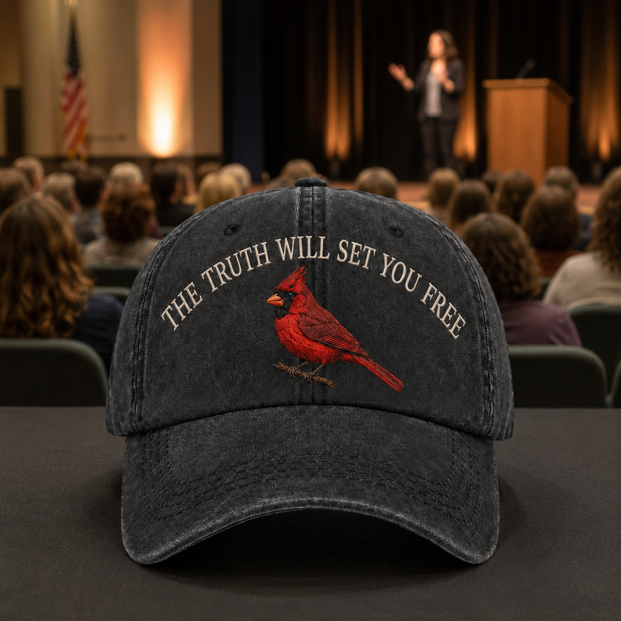 💜 Her Voice Lives On — Cardinal Legacy Embroidered Cap