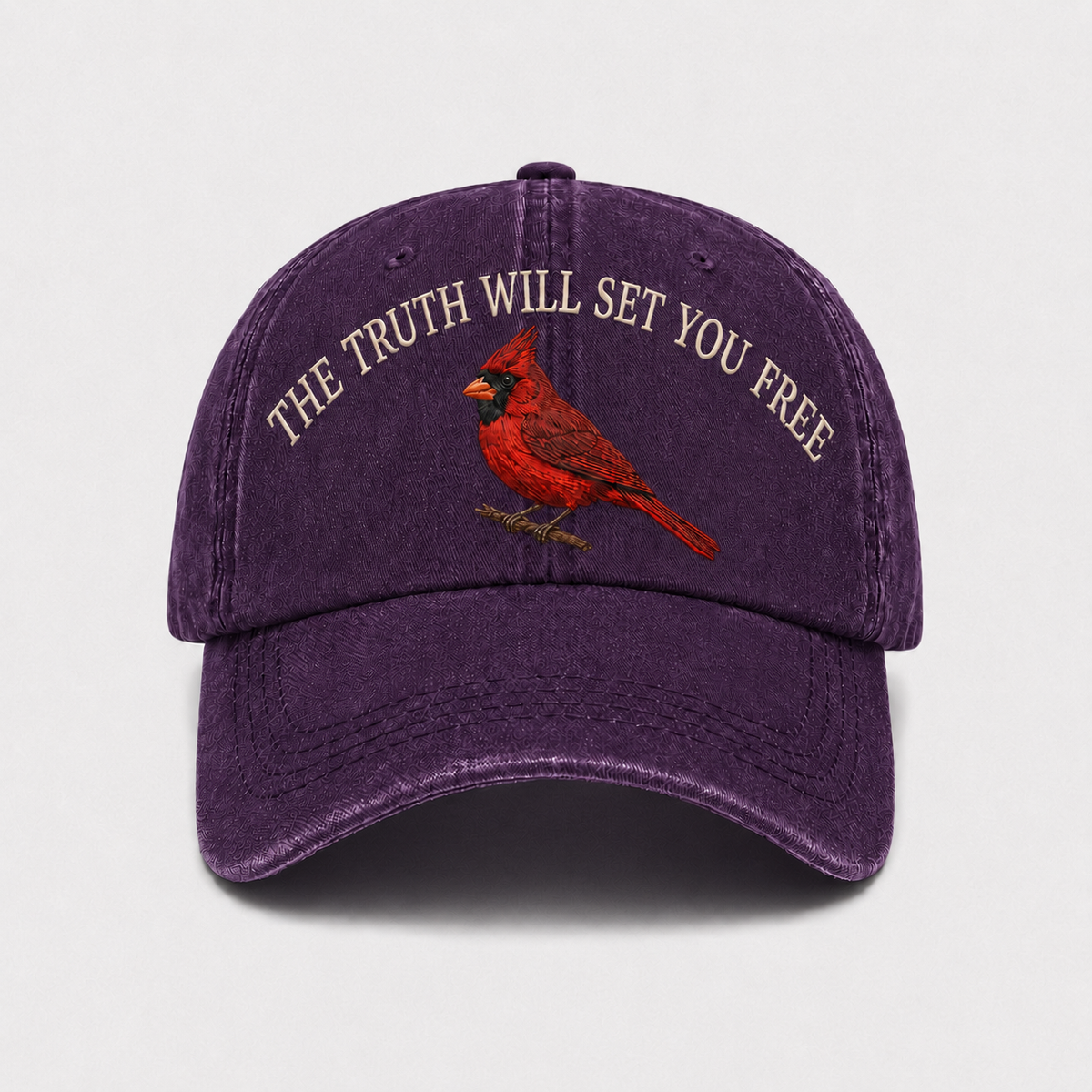💜 Her Voice Lives On — Cardinal Legacy Embroidered Cap