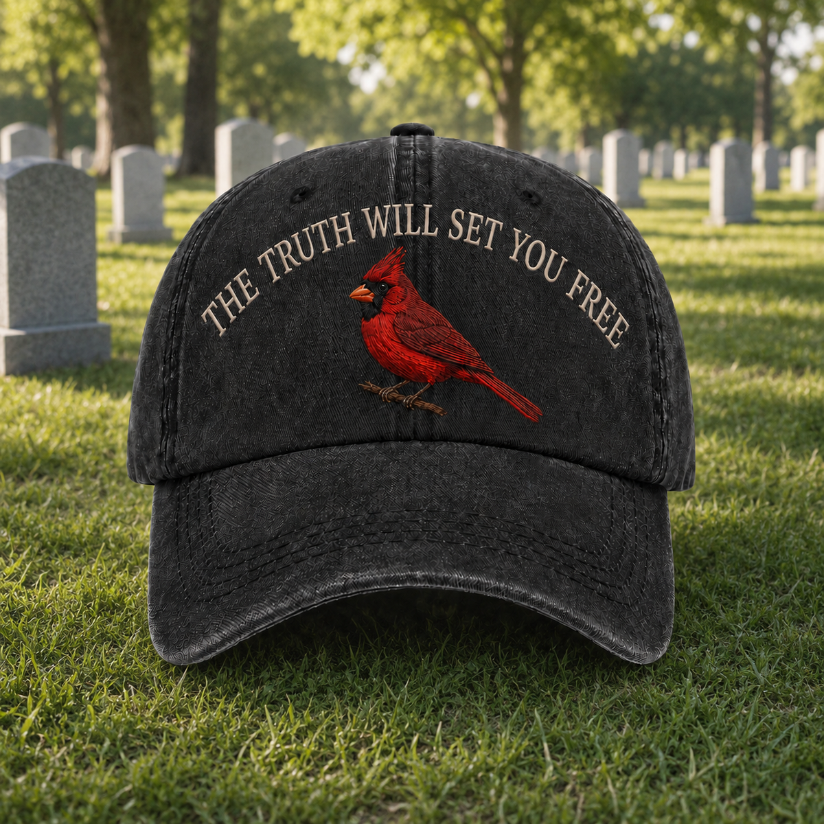 💜 Her Voice Lives On — Cardinal Legacy Embroidered Cap
