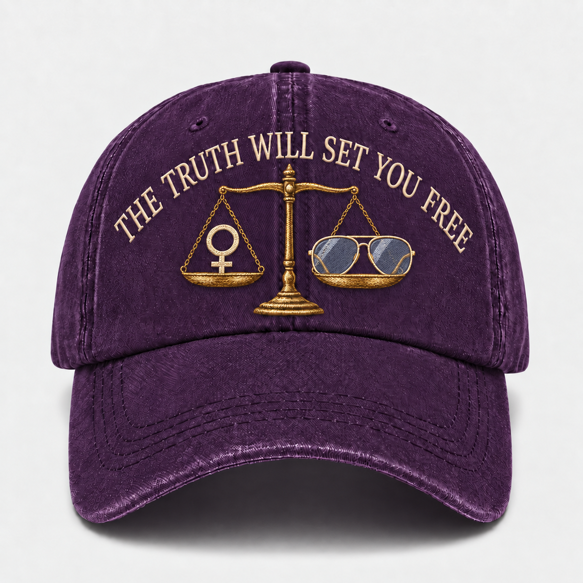 💜 The Truth Will Set You Free Embroidered Cap