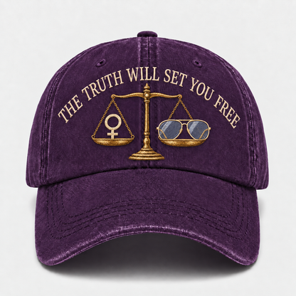 💜 The Truth Will Set You Free Embroidered Cap