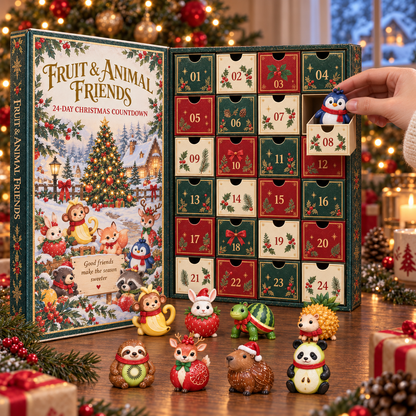 🦔🍇 Fruity Friends | 24-Day Christmas Advent Calendar