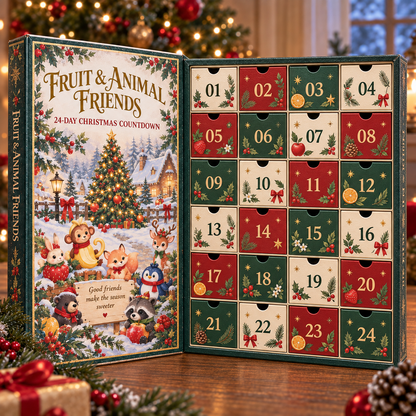 🦔🍇 Fruity Friends | 24-Day Christmas Advent Calendar