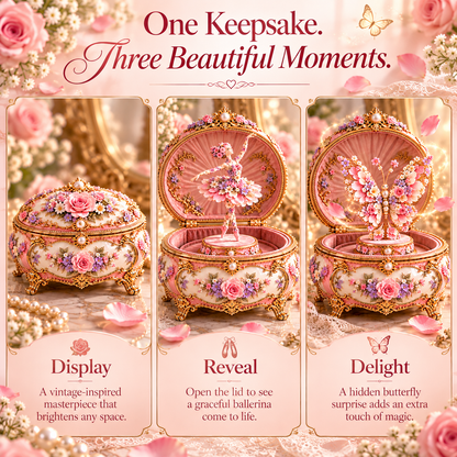 🌸Butterfly Waltz Ballerina Music Box🦋