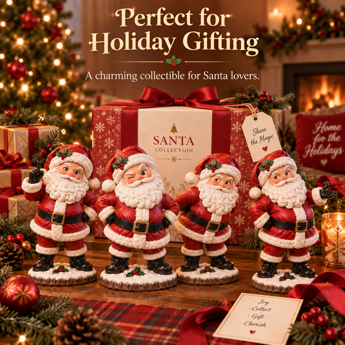 🎅Whimsical Santa Figurine Collection – Choose Your Favorite Personality